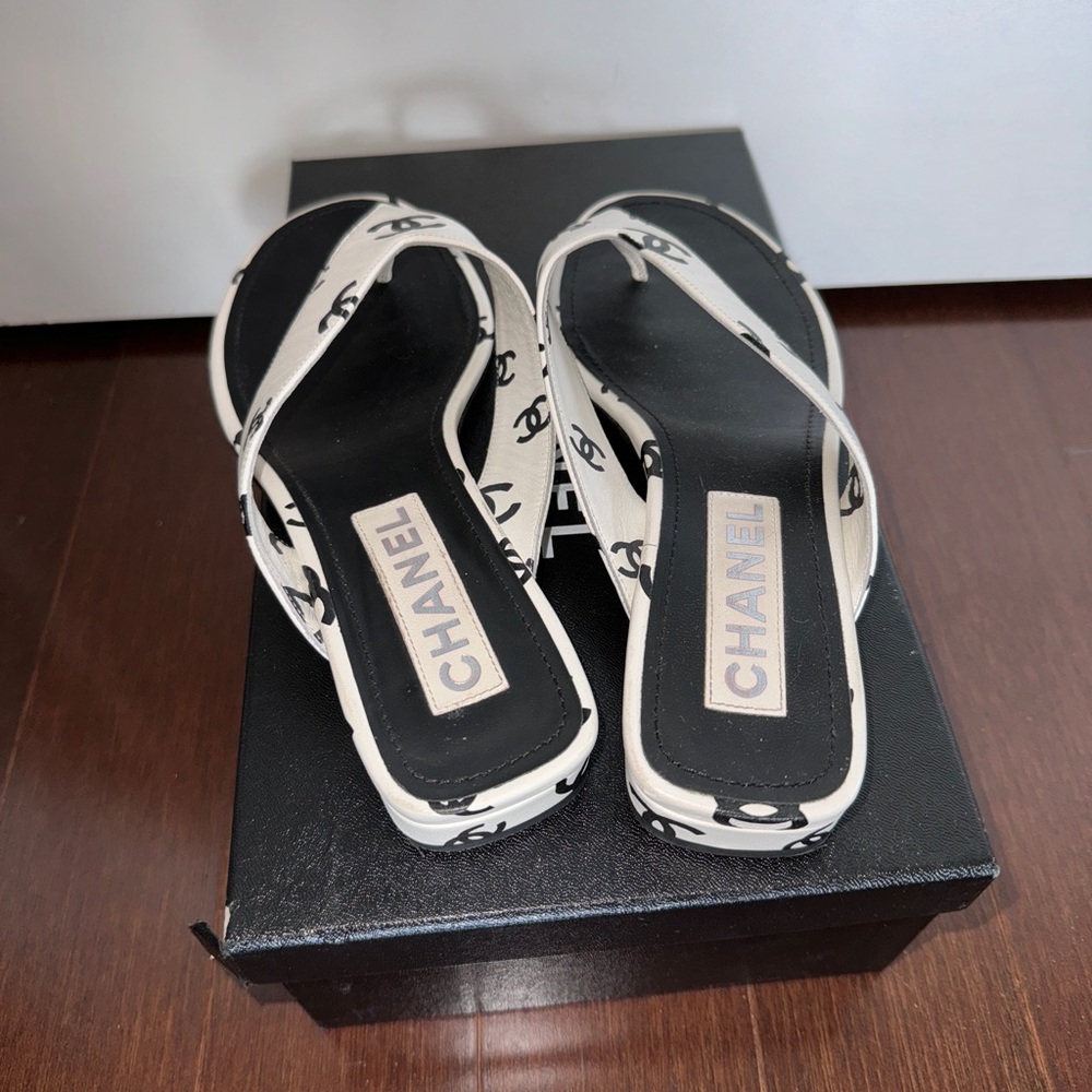 Authentic Chanel Flip Flops - image 2